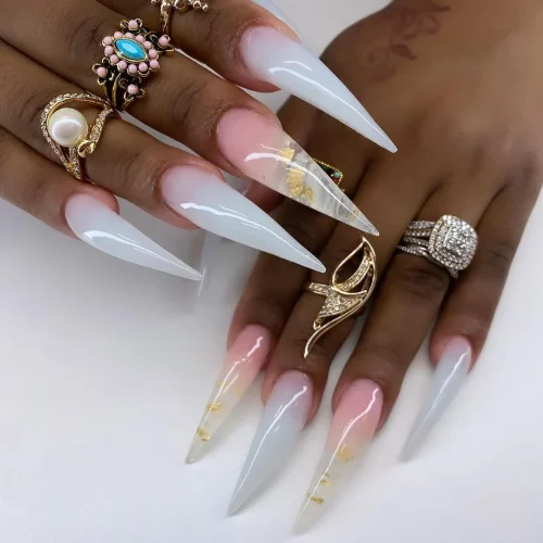 Summer Nails Long Stiletto Nails